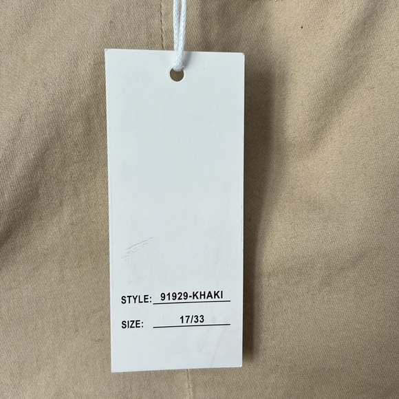 NWT Disclosure Stretch Khaki Bootcut Pants size 17/33 juniors - Picture 4 of 7